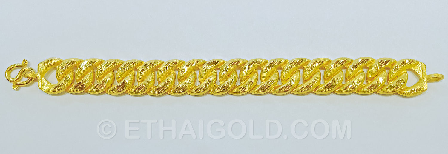 Gold Cylinder Bracelet – Sister Golden